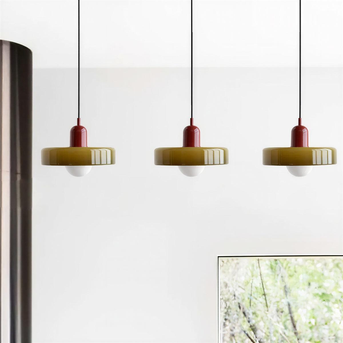 
Bauhaus Designed Pendant Light Fixture for Dining Room and Kitchen Island