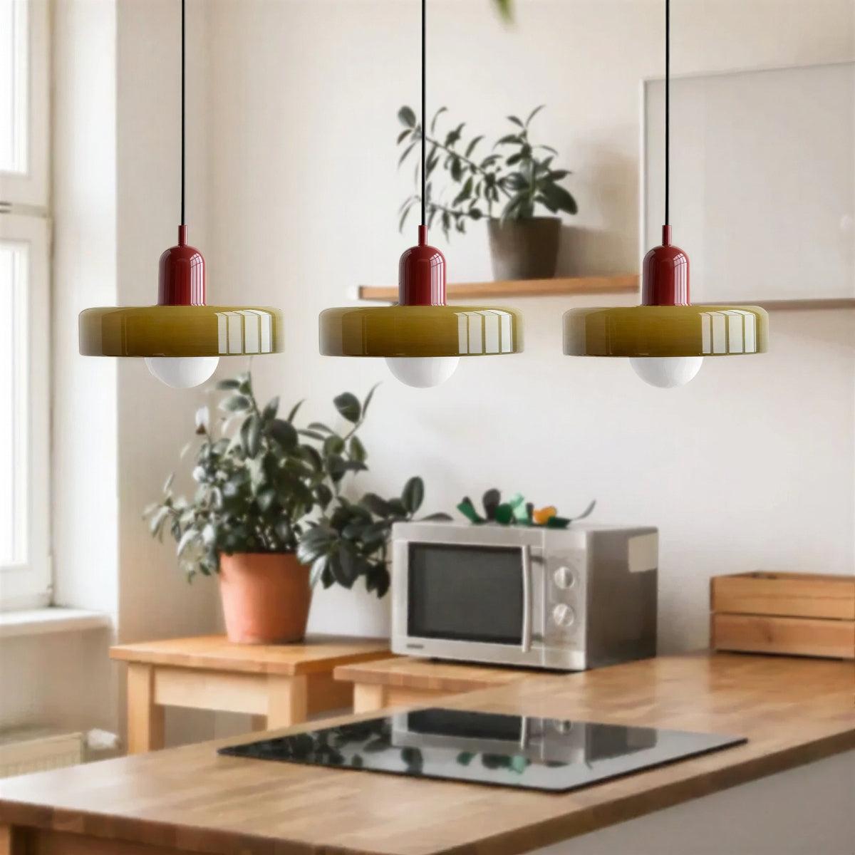 
Bauhaus Designed Pendant Light Fixture for Dining Room and Kitchen Island