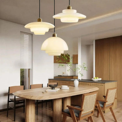 Minimalist Pendant Light With Mid-Century Style and Adjustable Height