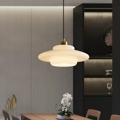 Minimalist Pendant Light With Mid-Century Style and Adjustable Height