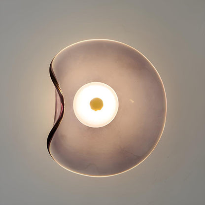 Modern Glass Wall Sconce Light With Illumination